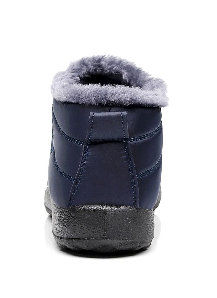 Loquat - Ankle Boots Thermal Slip On Casual Footwear for Women Blue - Image 1