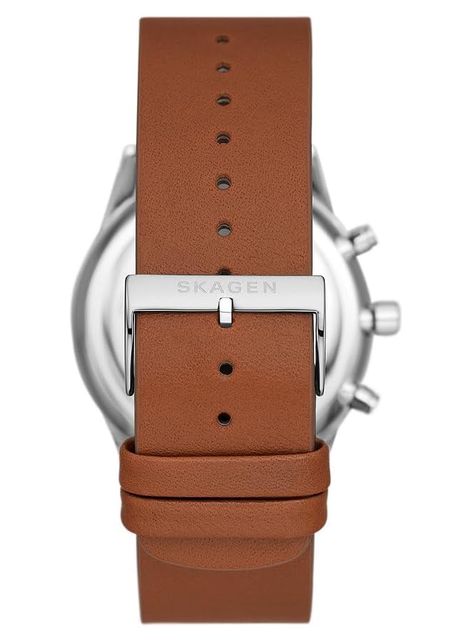 Skagen Holst Watch For Men Chronograph Movement With Stainless Steel Or Leather Strap - Image 3