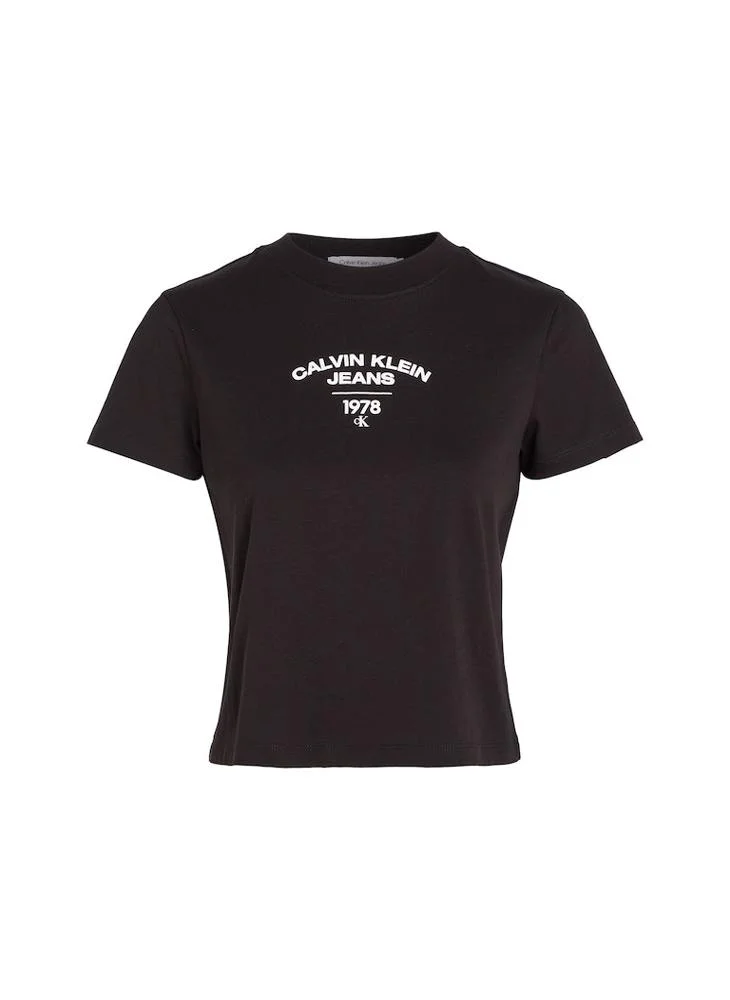 كالفن كلاين جينز Crew Neck Logo T-Shirt
