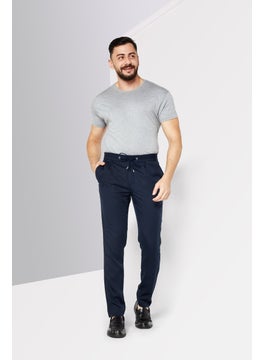 THE KOOPLES Men Regular Fit Solid Chino Pants, Navy  - Image 2