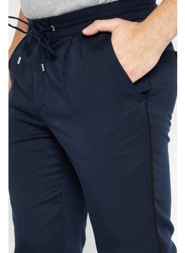 THE KOOPLES Men Regular Fit Solid Chino Pants, Navy  - Image 4