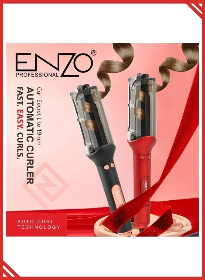 ENZO EN-9110 Automatic Hair Curler, 19mm Ceramic Curling Iron, Fast Heating Hair Styling Tool for Curls & Waves - Image 2