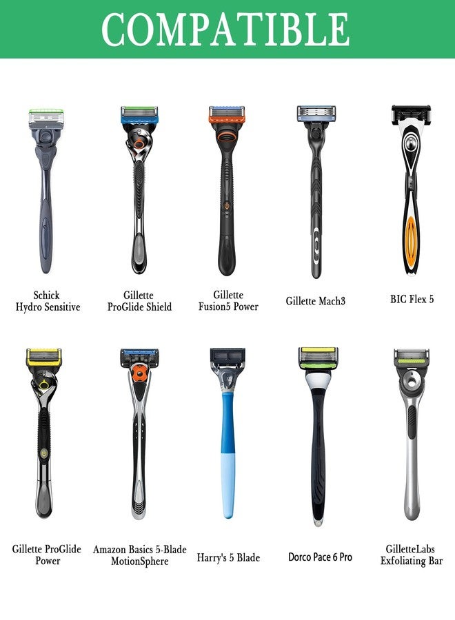 Linkidea 3 Pack Razor Suction Cup/Self-Adhesive Hooks, Shaving Hanger Holder, Compatible with Gillette Fusion 5 Proglide, Shield Power, Dorco Pace 6 Pro - Image 3