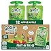 GoGo squeeZ No Sugar Added Organic Applesauce and Fruit Puree Apple Apple 32 oz Pouches Pack of 12 Fruit Snacks for Kids Gluten Free Nut Free Recloseable Cap BPA Free - Image 2