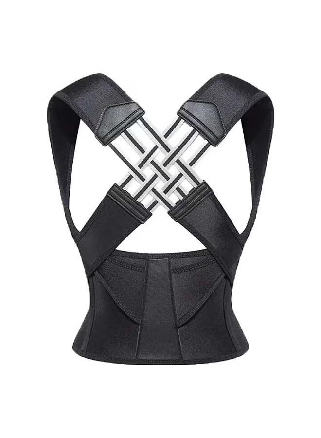 Generic Back Straightener Belt, Back Posture Belt, Adjustable Back Straightener Straps, Back Straightener Posture Corrector, Back Posture Corrector for Neck, Shoulder Gym and Good Posture Support(XL)  - Image 1