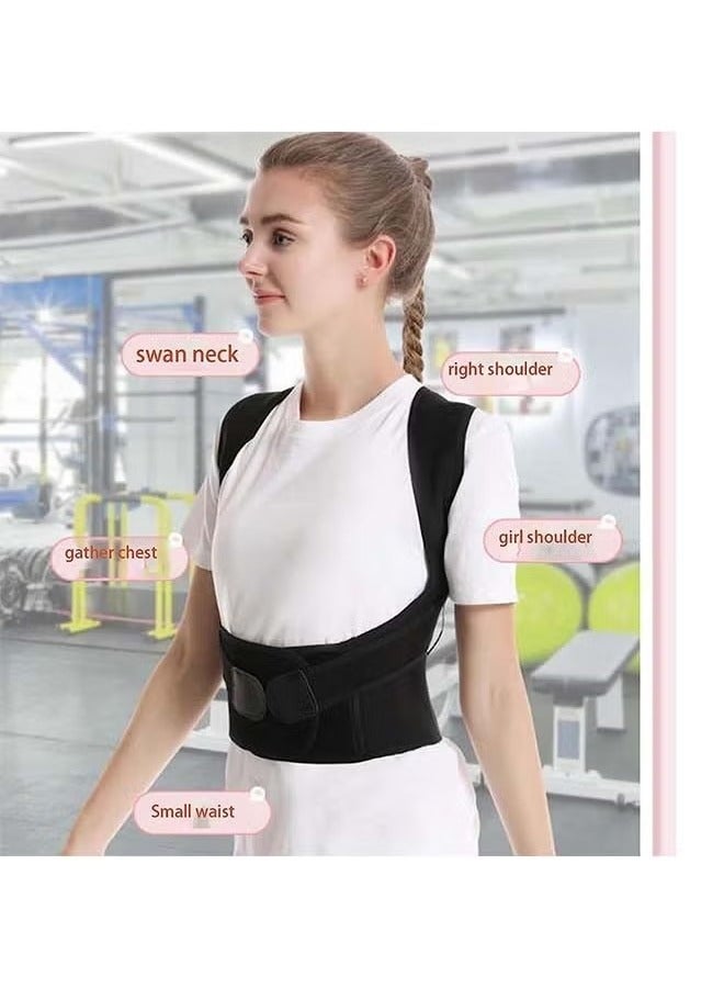 Generic Back Straightener Belt, Back Posture Belt, Adjustable Back Straightener Straps, Back Straightener Posture Corrector, Back Posture Corrector for Neck, Shoulder Gym and Good Posture Support(XL)  - Image 5