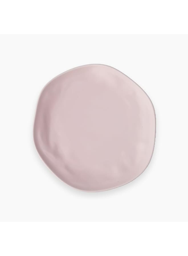 Rosa By Fathy Mahmoud Organic Round Dinner Plate, 28 Cm Diameter, Matt Rose