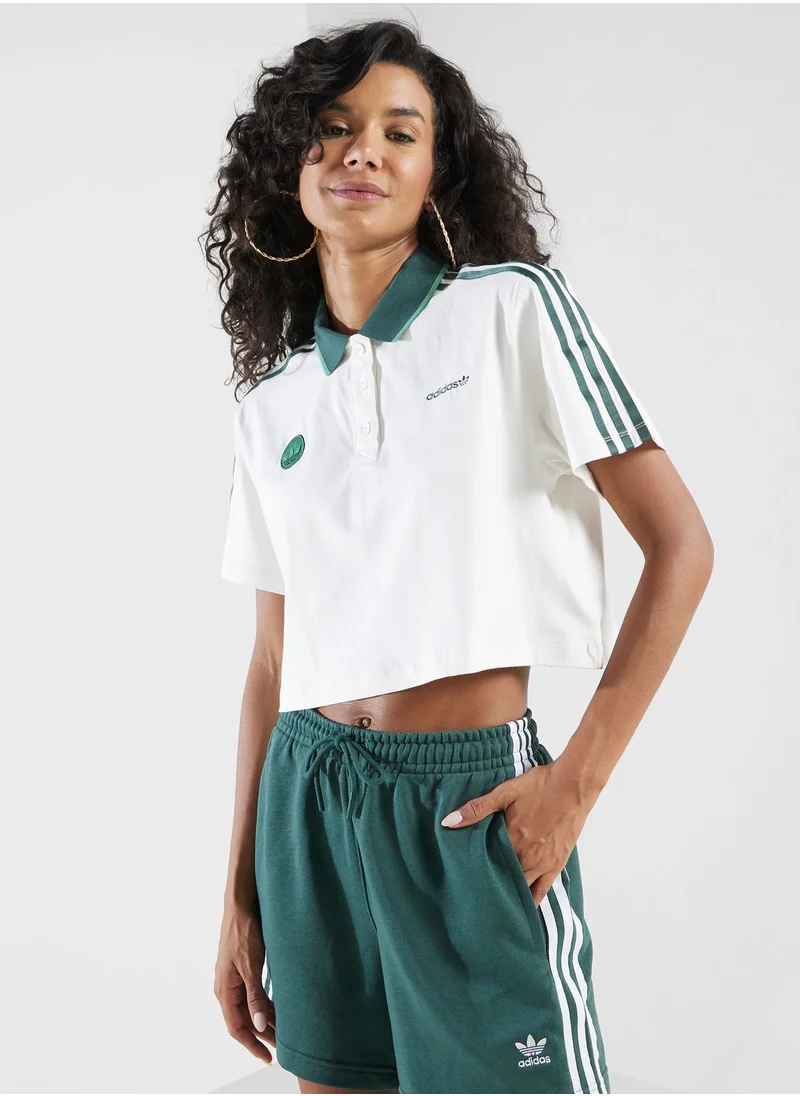 adidas Originals Cropped Polo Shirt