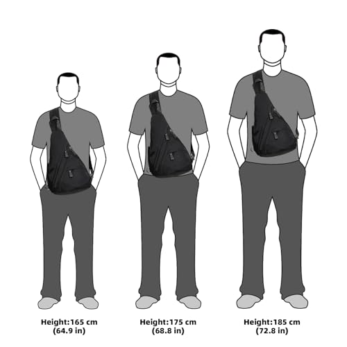 KL928 Nylon Sling Bag - Small Crossbody Backpack Shoulder Casual Daypack Multipurpose Rucksack for Men Women - Image 5