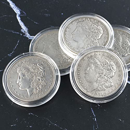 OnFireGuy 5pcs 38.1mm Direct Fit "H38" Coin Capsule Holders for 1oz Silver Dollar | Protective Coin Cases for Morgan, Peace, Eisenhower 1oz Silver Dollars - Image 5