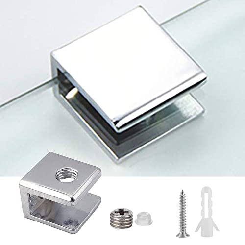 AWEN Glass Shelf Bracket Glass Clamp Holder Adjustable Clamp Shelf Clip for 6-10mm Thickness - 4pcs - Image 3