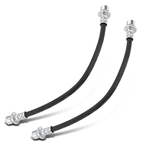A-Premium Rear Driver and Passenger Brake Hydraulic Hose Compatible with Honda Models - Civic 1987-1987, Accord 1998-2002, with Rear Drum Brakes - Replace# 01466S84A00(Pack of 2) - Image 2