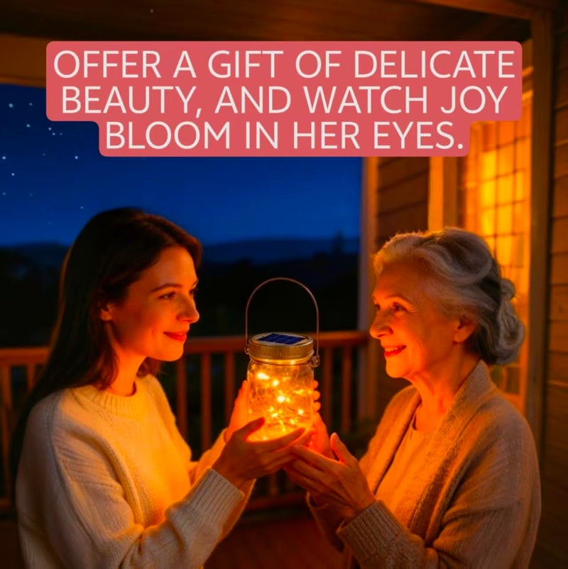 Cooo 12 Pack Gifts for Him Her Solar Lanterns Outdoor Waterproof Upgraded Crystal Glass Solar Mason Jar Lights 30 LED 215% Larger SolarPanelï¼ˆJust a Little More,Get Double The Delight-Warm Whiteï¼‰ - Image 4