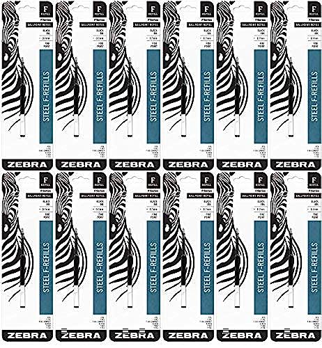 ZEBRA 12 PACK: Zebra Pen F-Refill 0.7mm Black 1 per pack - Zebra Pen 85511 - Image 3