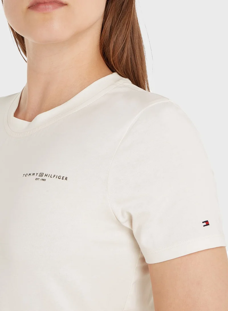TOMMY HILFIGER Crew Neck Logo T-Shirt