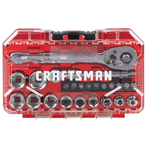 CRAFTSMAN Socket Set, 24-Piece, 1/4 Inch Drive, Metric, Includes Storage Case (CMMT12110LZ) - Image 4