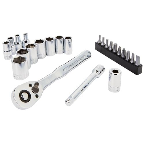 CRAFTSMAN Socket Set, 24-Piece, 1/4 Inch Drive, Metric, Includes Storage Case (CMMT12110LZ) - Image 1