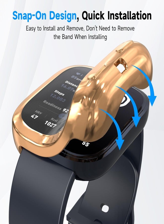 ايوونو عبوة من 4 قطع لحماية شاشة ساعة Amazfit Bip 6، مصنوعة من مادة TPU المرنة والناعمة [ليست زجاجًا]، غطاء حماية كامل مقاوم للصدمات والخدوش، متوفر بألوان: شفاف/أسود/فضي/شفاف - Image 3