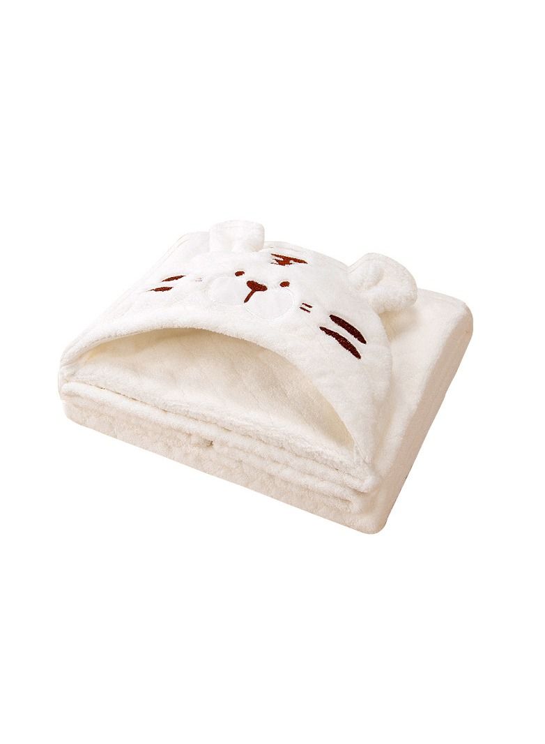 With Hood Coral Fleece Cloaks Bath Towels