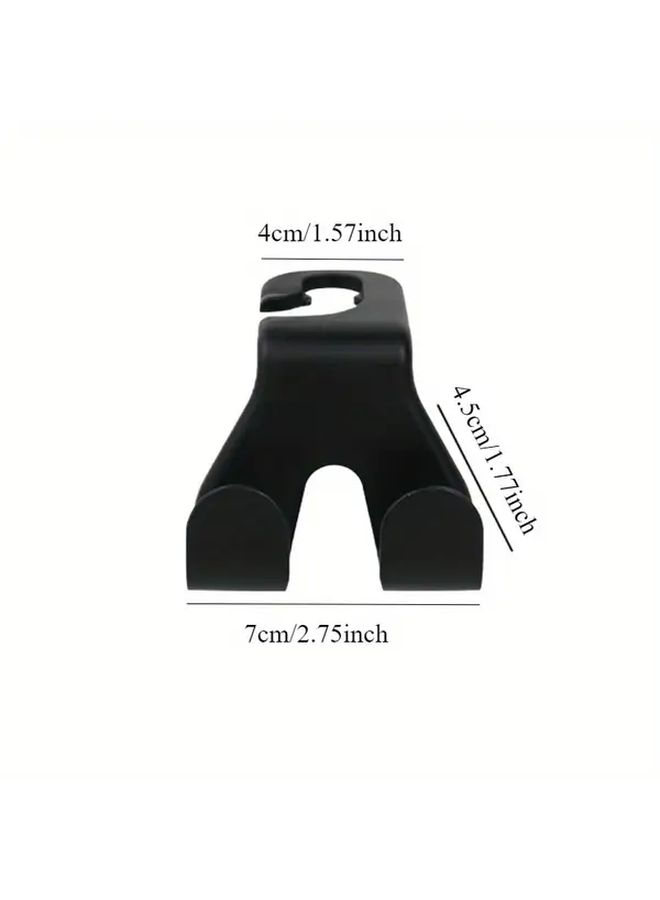 Car Seat Back Hook 3pcs Black Space Saving Hidden Design for Bags Umbrellas - Image 3