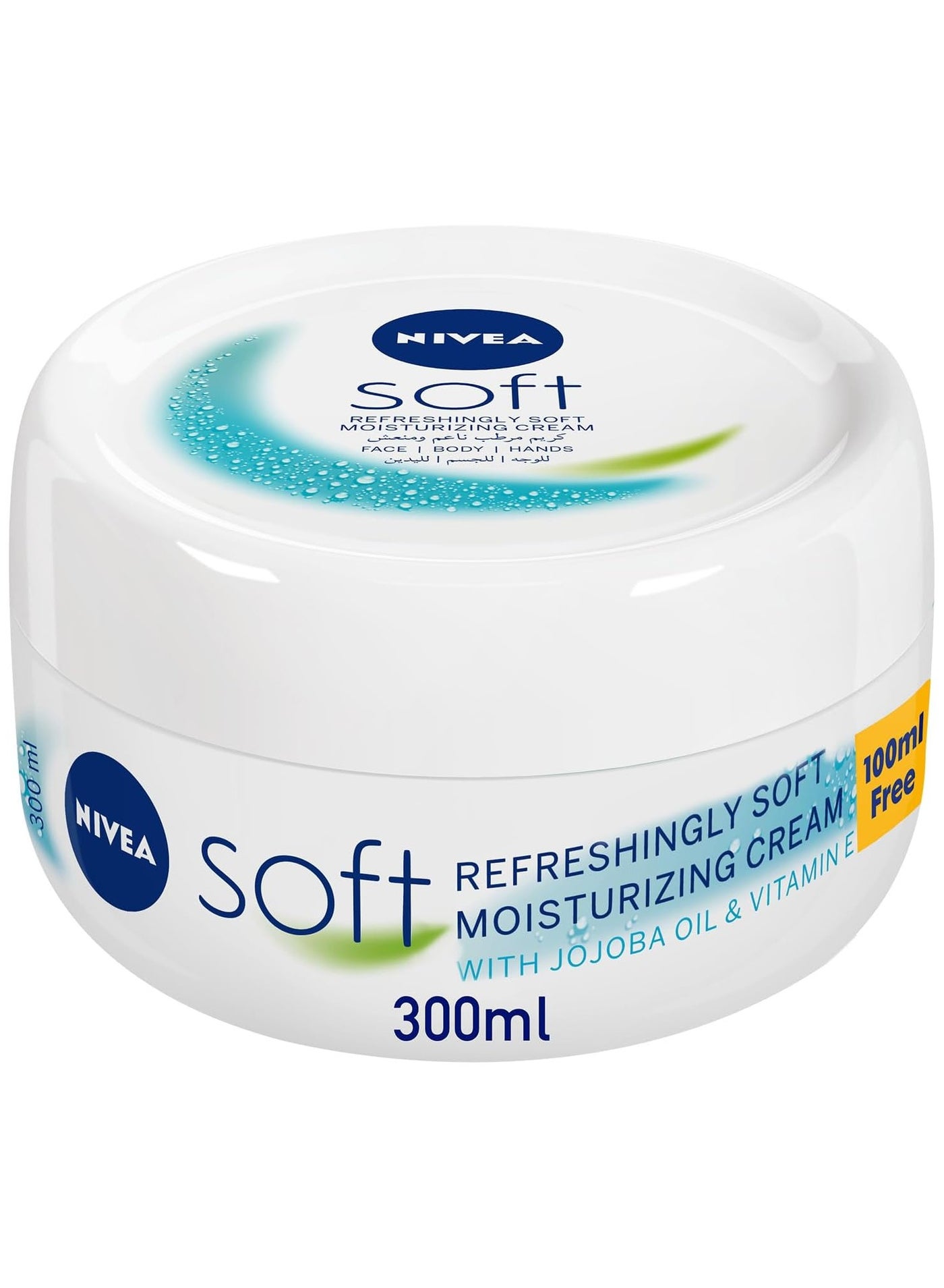 NIVEA Moisturising Cream, Soft Refreshing, Jar 300ml
