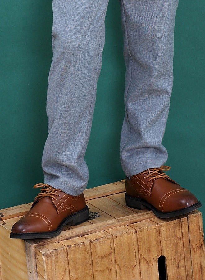 Hawkwell أحذية للأولاد الصغار ذات المقدمة العالية أحذية أوكسفورد رسمية كلاسيكية (طفل صغير/طفل كبير/شباب) - Image 2