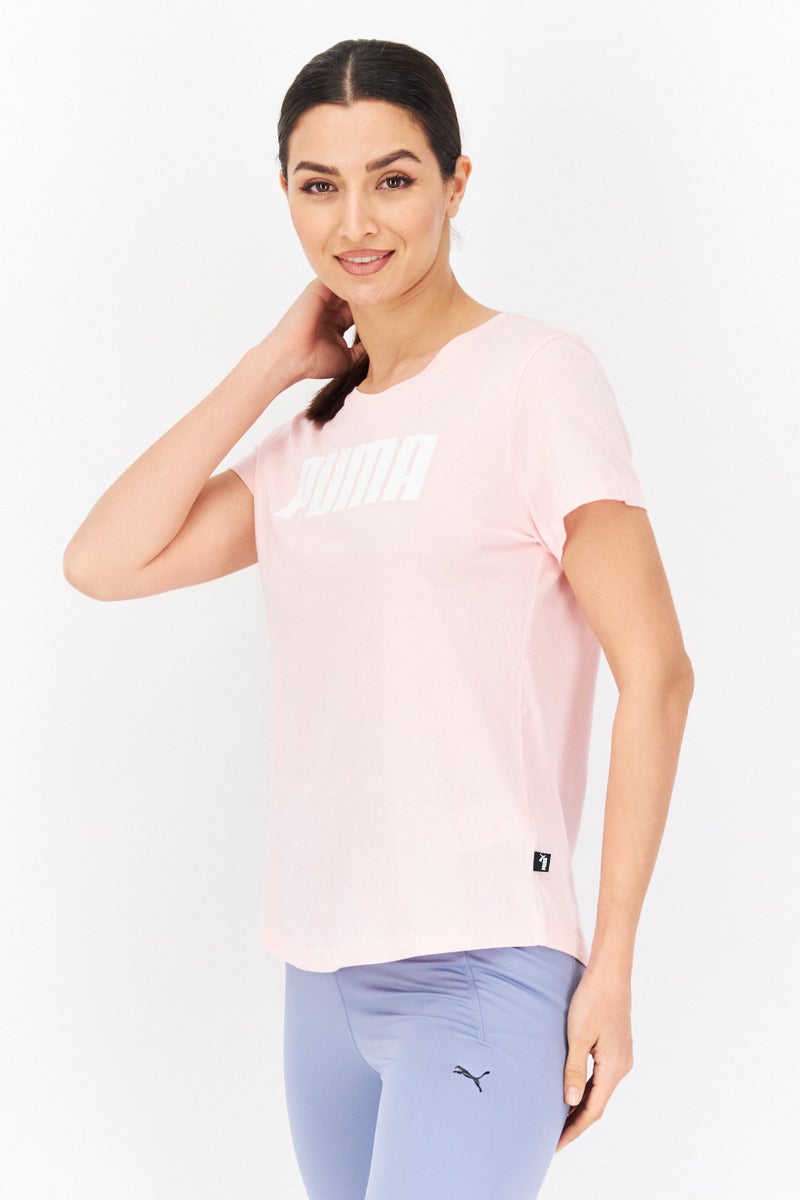 PUMA Women Sportswear Fit Short Sleeve Training T-Shirt, Pink - Image 3