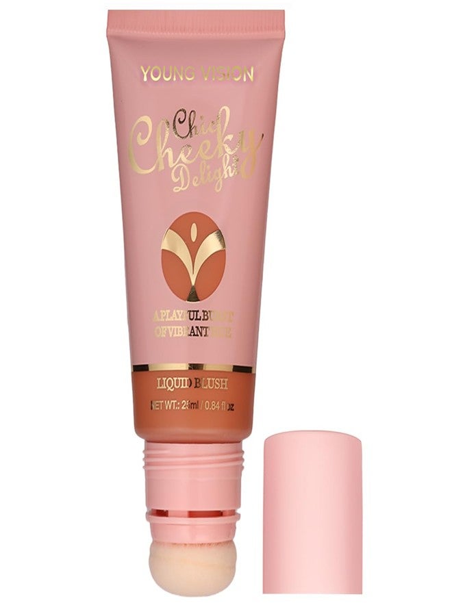 يونج فيجن أحمر خدود سائل مطفي من يونغ فيجن - لون مخملي للخدود | أحمر خدود سائل مطفي يدوم طويلاً | قابل للمزج والتكثيف | مكياج للخدود، 25 مل / 0.84 أونصة سائلة - Image 1