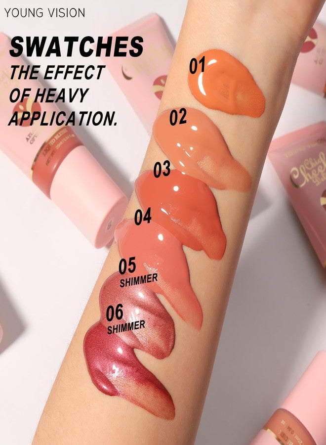 يونج فيجن أحمر خدود سائل مطفي من يونغ فيجن - لون مخملي للخدود | أحمر خدود سائل مطفي يدوم طويلاً | قابل للمزج والتكثيف | مكياج للخدود، 25 مل / 0.84 أونصة سائلة - Image 2