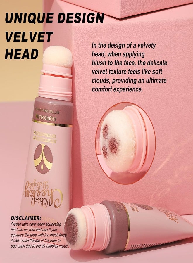 يونج فيجن أحمر خدود سائل مطفي من يونغ فيجن - لون مخملي للخدود | أحمر خدود سائل مطفي يدوم طويلاً | قابل للمزج والتكثيف | مكياج للخدود، 25 مل / 0.84 أونصة سائلة - Image 5