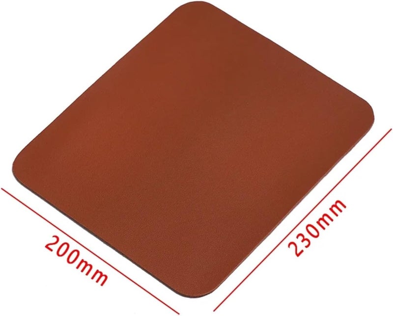12pcs Creative Universal Anti-Slip Mouse Pad Leather Gaming Mice Mat New Desk Cushion Fashion Comfortable for Laptop(Black) - Image 3