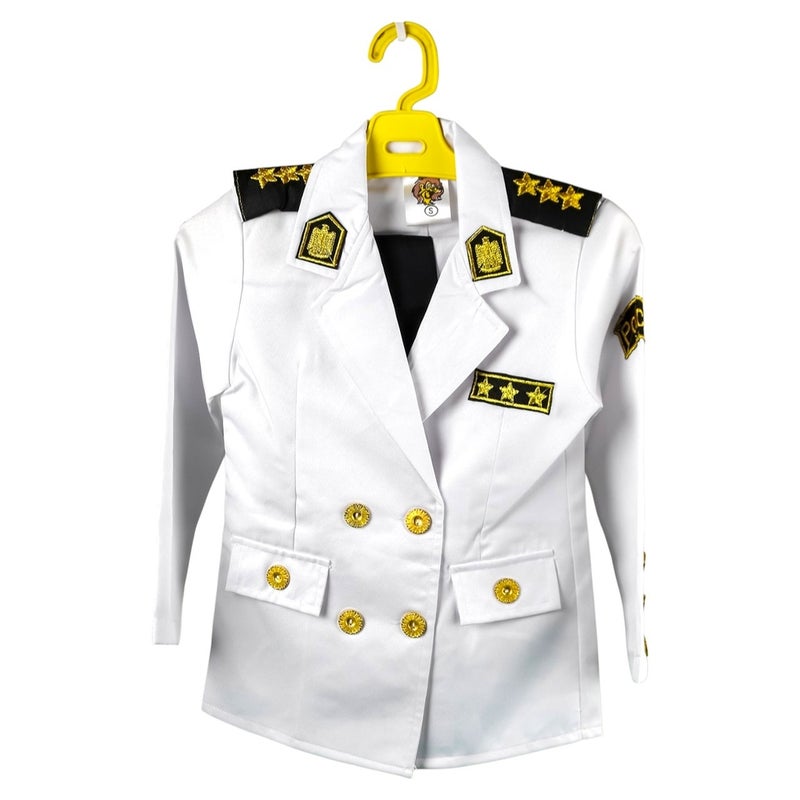 White Police Woman Cloths M Size 6-7 Years - M