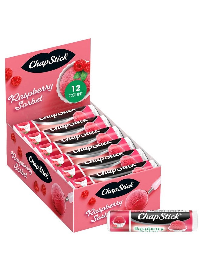 تشابستيك مرطب شفاه تشابستيك، سوربيه التوت، عبوة من 12 قطعة - مرطب شفاه كبير، لذيذ وحلو، 0.15 أونصة لكل قطعة - Image 1
