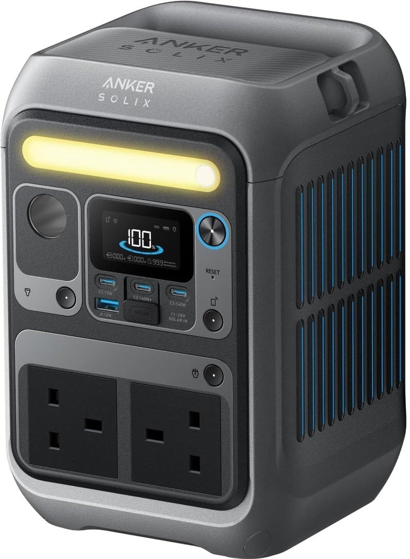 Anker SOLIX C300 Portable Power Station, Outdoor 288Wh LiFePO4 Battery, 300W (600W Surge) Solar Generator, 140W Two-Way Fast Charging, For Camping, Traveling, and Emergencies (Solar Panel Optional) - Image 1