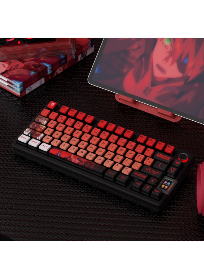 Generic Secret EVA Asuka Four-sided Transparent Pudding Key Cap PBT PC Material Sublimation Process Small Complete Set-Color:EVA Initial Number Machine Four-sided Transparent Key Cap Small Full Set  - Image 5