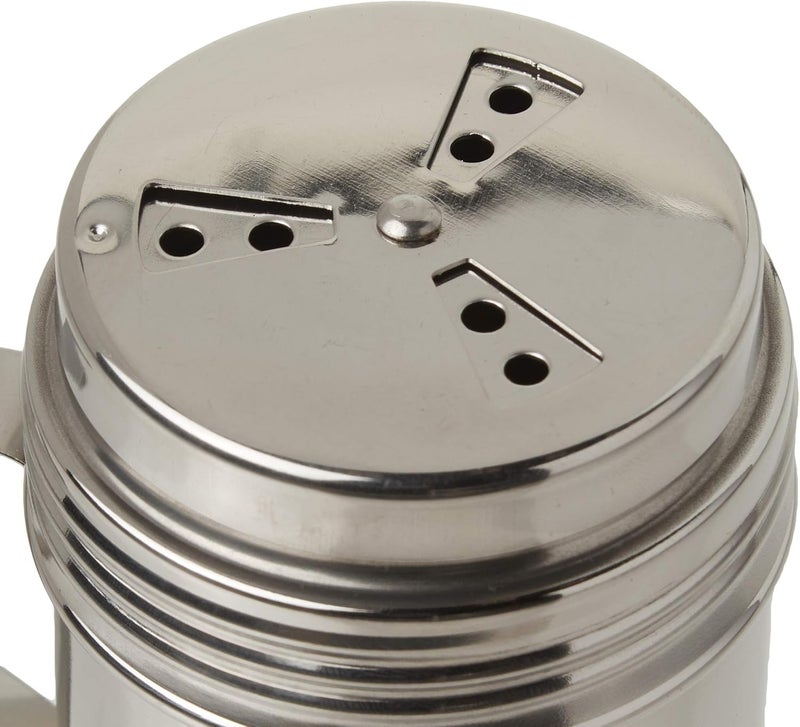 Tablecraft , 10 oz, Silver Stainless Steel Dry Rub Shaker with Handle, 10-Ounce - Image 3