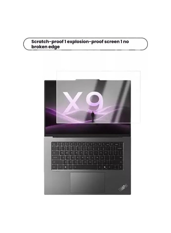 حماية شاشة متوافقة مع Lenovo ThinkPad X9-15 Aura Edition/ThinkPad X9-15 الجيل الأول (2025) مقاس 15.3 بوصة - فيلم مقوى عالي الوضوح 9H - Image 2