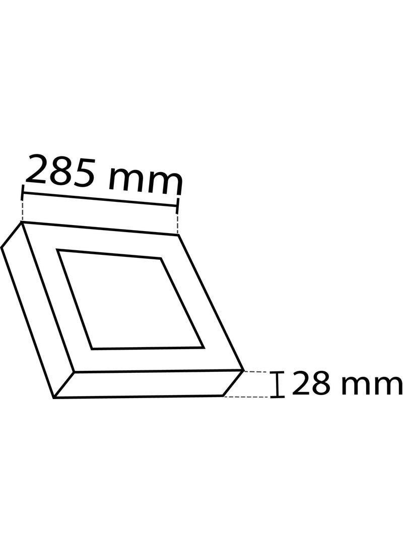 Noas 24W/3200K S.ü LED Panel Luminaire Square (Daylight)  - Image 2