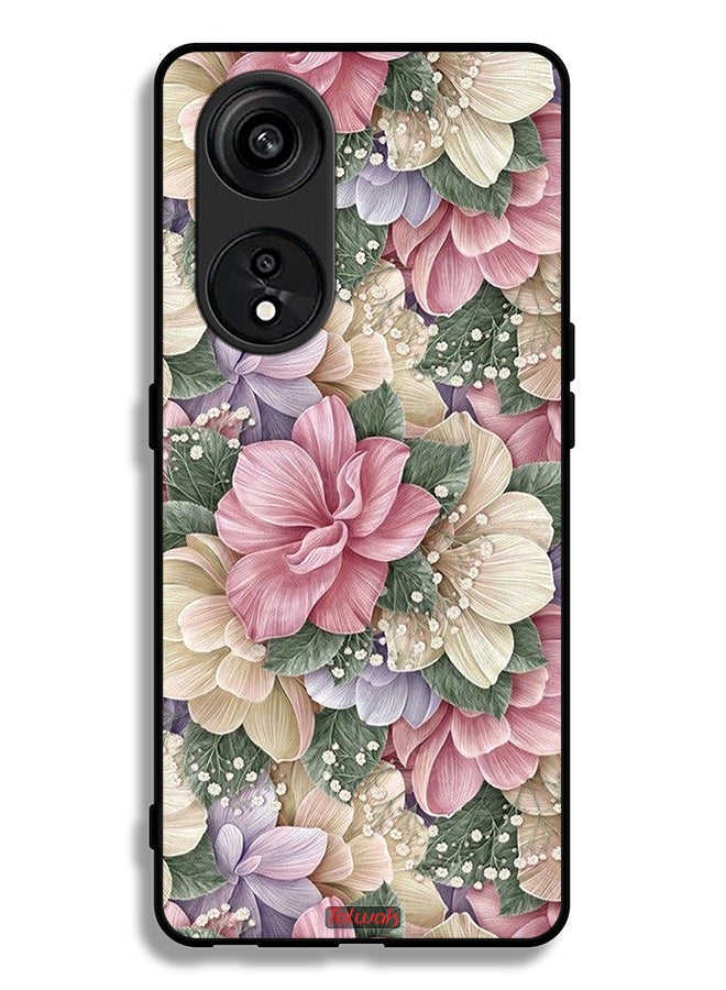 Tolwak Oppo A1 Pro Protective Case Cover Hd Floral - Image 2