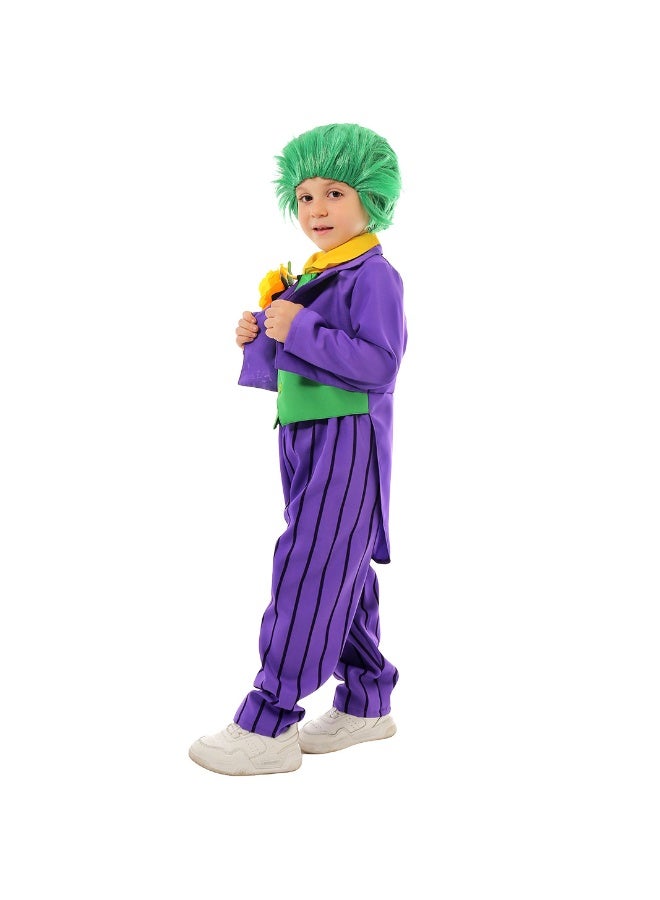 Cosplay Costume Halloween Children's Performance Costume Joker Character Costume Role-playing Costume Performance Attire - Image 3
