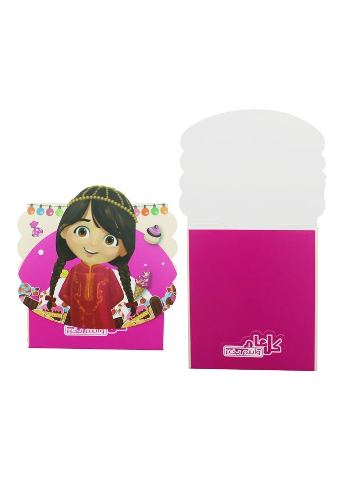 PARTY FUN Kul Aam Gift Envelop 6Pcs Pkt 9x9.5Cm.Girl - Image 1