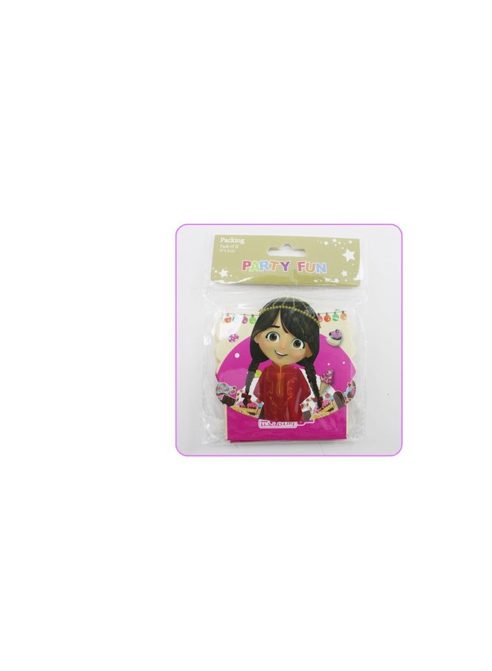 PARTY FUN Kul Aam Gift Envelop 6Pcs Pkt 9x9.5Cm.Girl - Image 3
