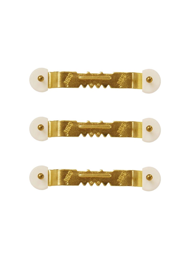 OOK 533862 ReadyNail Sawtooth Hanger, Picture Hanger, Gold Finish, Brass (3-Count)