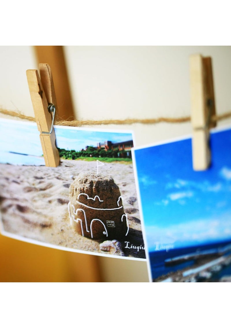 Wooden Clothes Pins, Natural Wood, 50 Pack, 3.5 Inch - Image 5