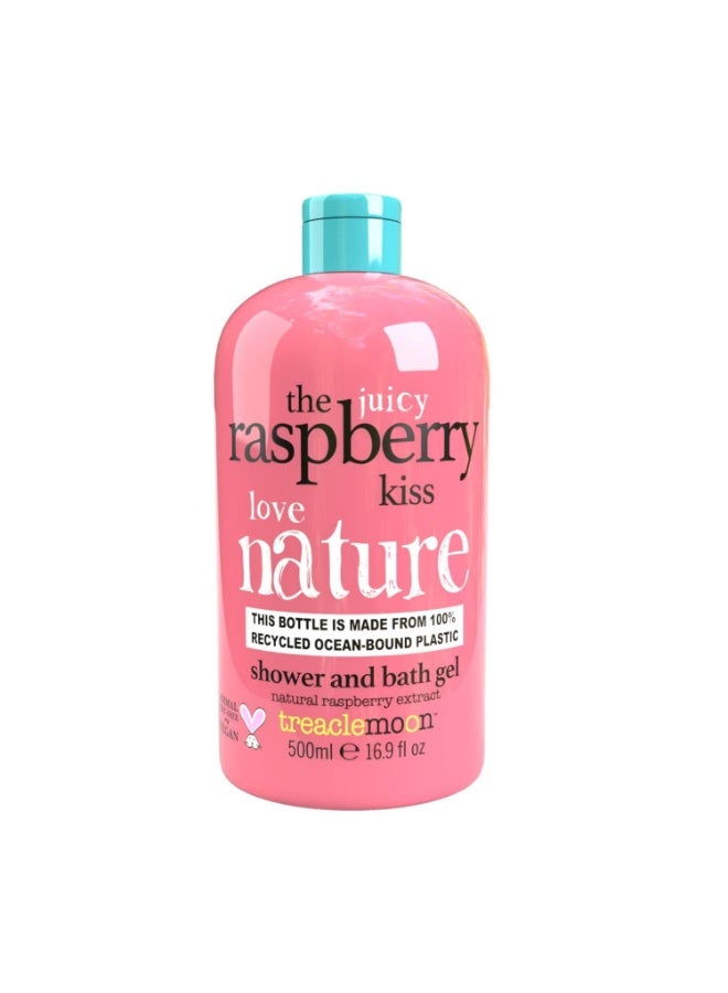 Treaclemoon The Raspberry Kiss Moisturizing Shower & Bath Gel with Natural Raspberry Extracts - 500ml | Paraben Free | Vegan Friendly | Cruelty Free shower gel | Suitable for all Skin Type - Image 1