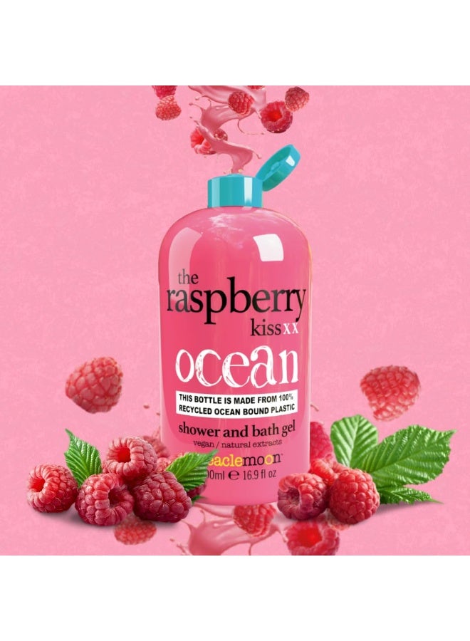 Treaclemoon The Raspberry Kiss Moisturizing Shower & Bath Gel with Natural Raspberry Extracts - 500ml | Paraben Free | Vegan Friendly | Cruelty Free shower gel | Suitable for all Skin Type - Image 2