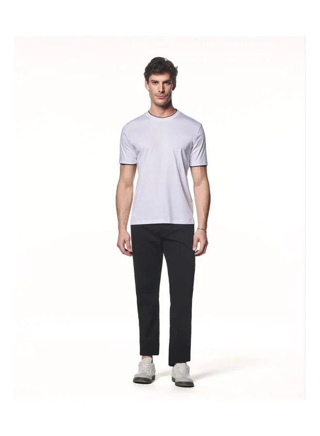 Liwali Cotton Blend Straight Fit Pants.