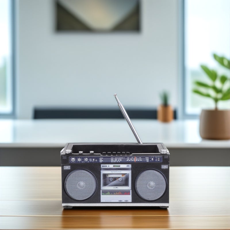 Tape Recorder Shape Flower Planting Basket Flower Arrangement Container Desktop Ornament - Image 3