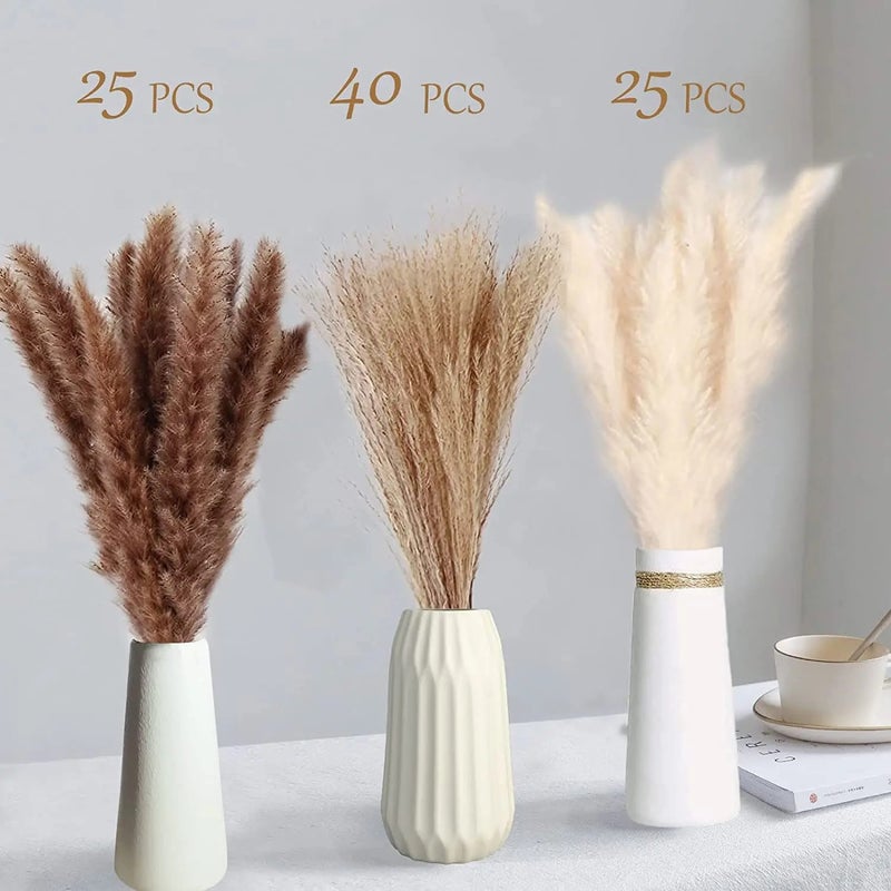 Bluejw Boho Pampas Grass Bouquet - Natural Dried Flowers Phragmites for Wedding Home Decor & Dried Plants Arrangement - Image 4