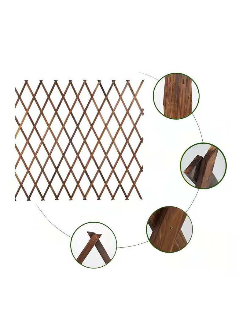 LINGWEI LINGWEI Expandable Wooden Garden Trellises Fence - Image 1